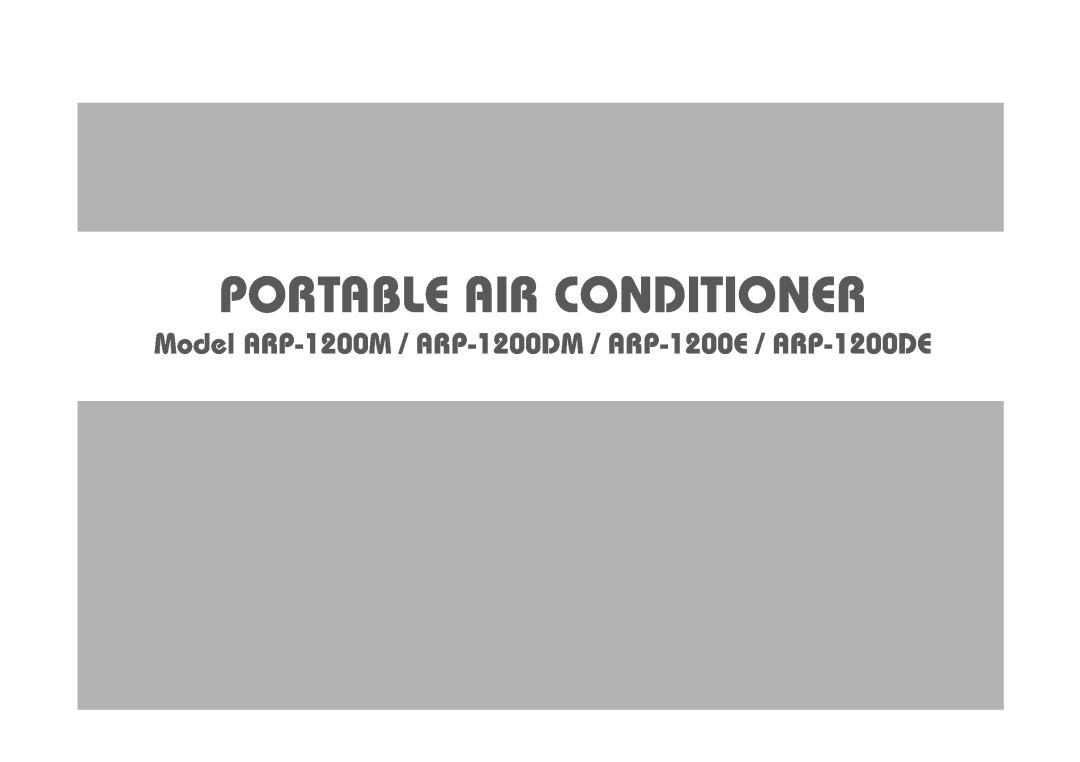 Royal Sovereign ARP-1200M owner manual Portable Air Conditioner 