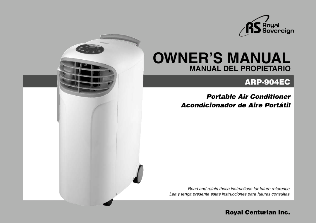 Royal Sovereign ARP-904EC owner manual Manual DEL Propietario 