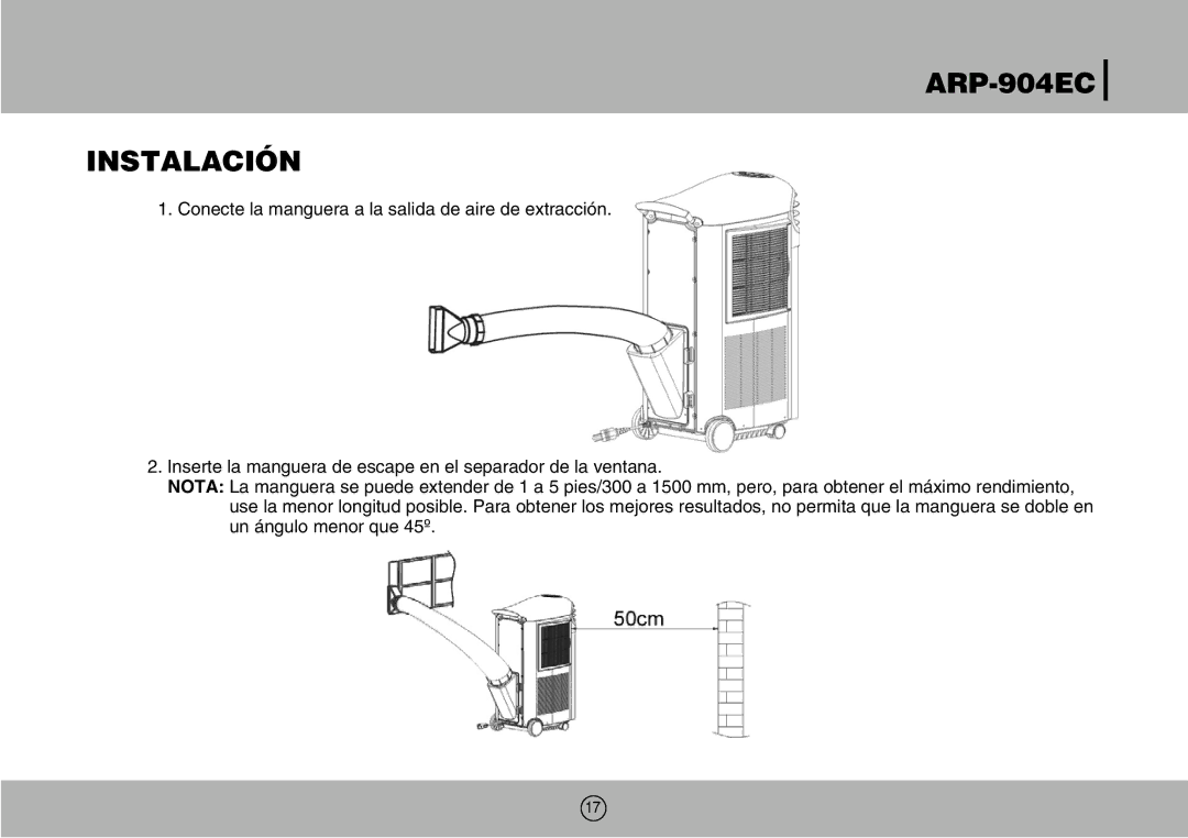 Royal Sovereign owner manual ARP-904EC Instalación 