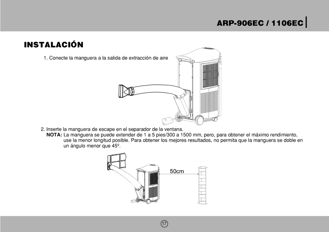 Royal Sovereign 1106EC, ARP-906EC owner manual Instalación 