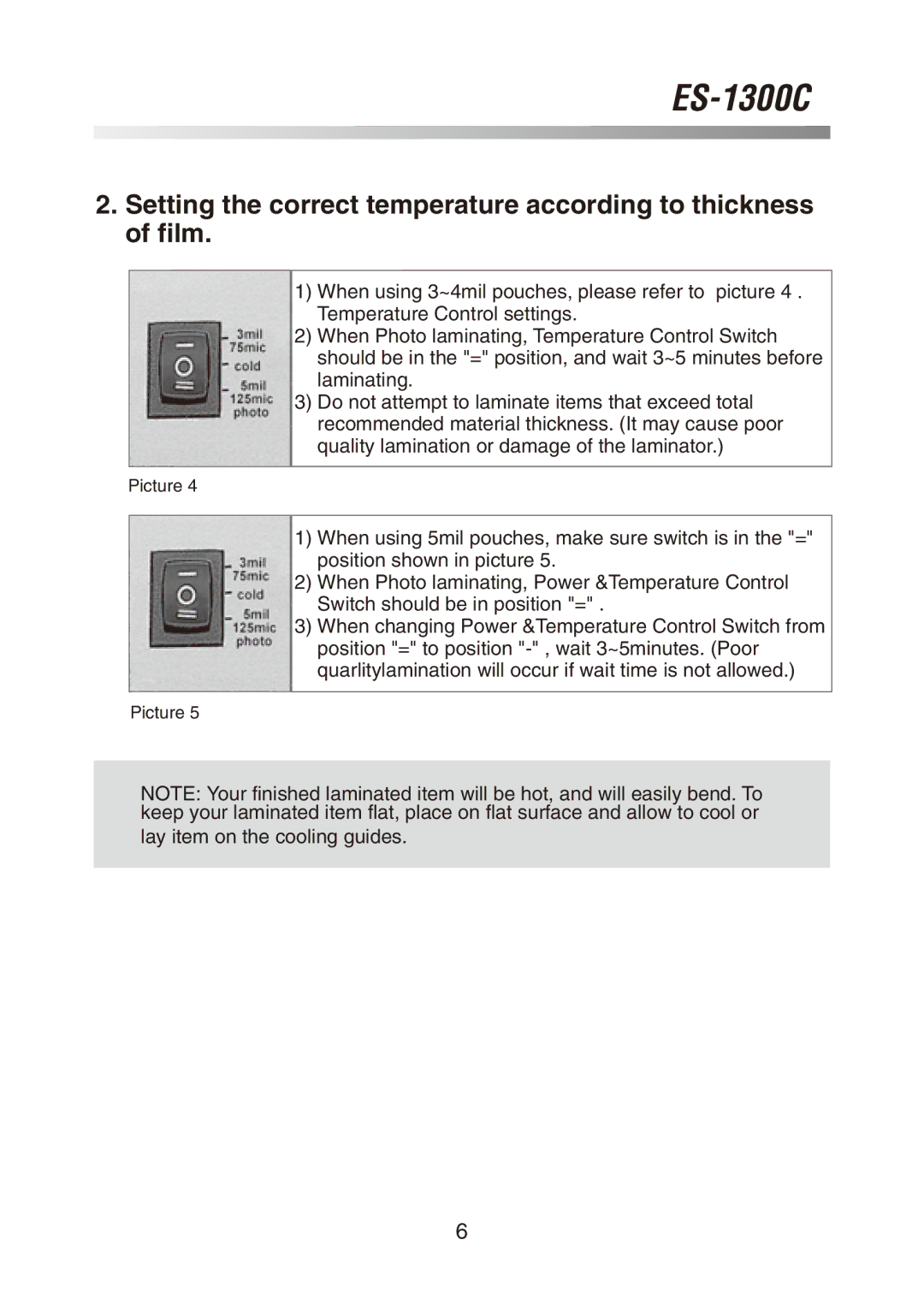 Royal Sovereign ES-1300C owner manual Lay item on the cooling guides 