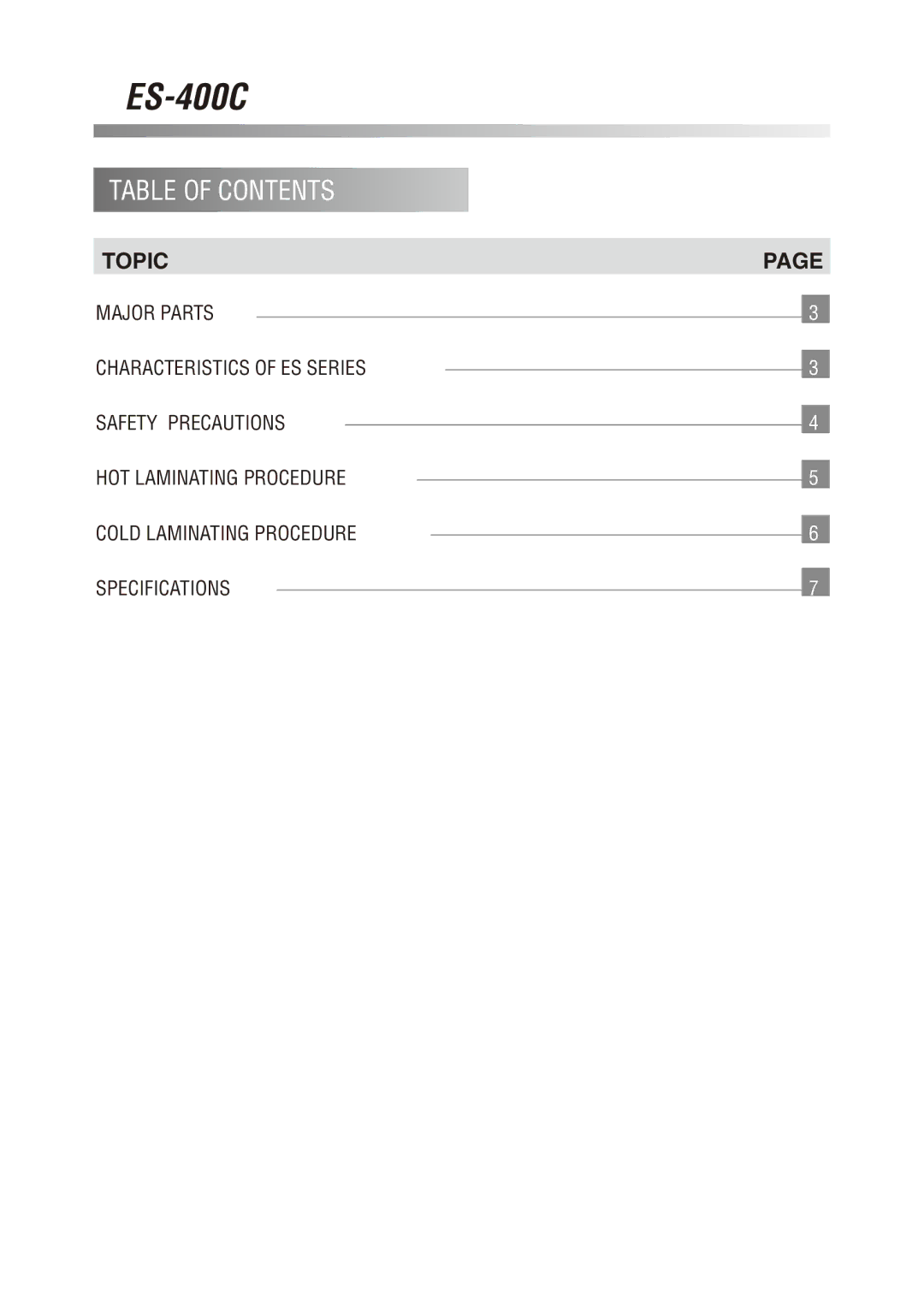 Royal Sovereign ES-400C owner manual 