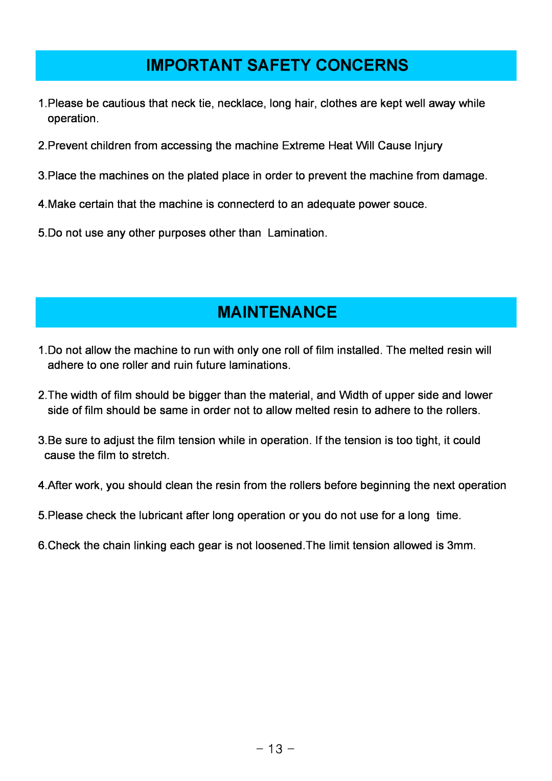 Royal Sovereign 1650C, RSC-1650H owner manual Important Safety Concerns, Maintenance 