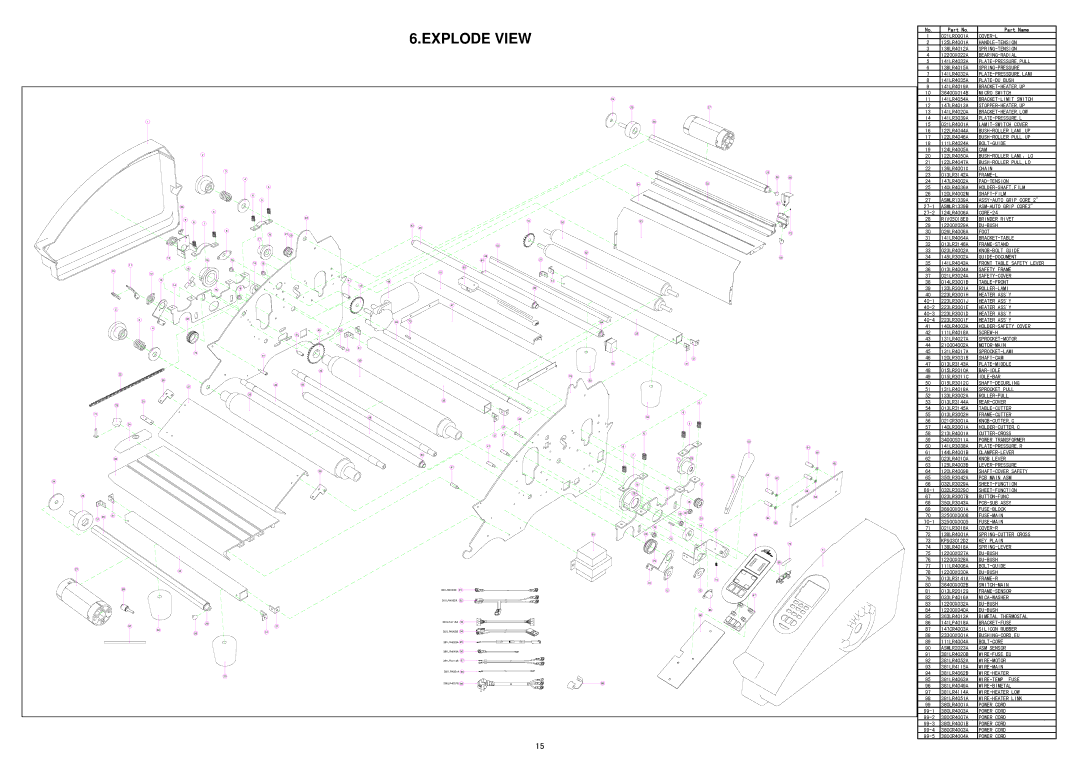 Royal Sovereign RSH-380SL service manual Explode View 