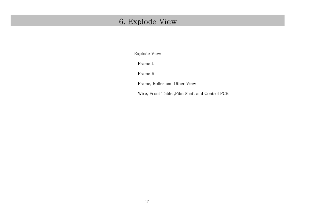 Royal Sovereign RSL-382S, RSL-2702S service manual Explode View 