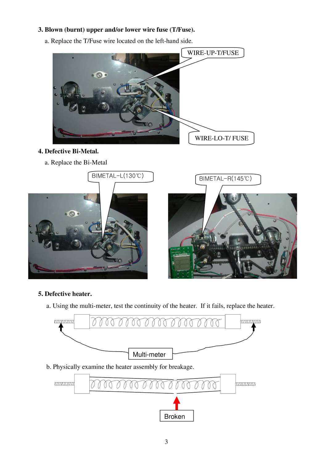 Royal Sovereign RSL-382S, RSL-2702S service manual Multi-meter 