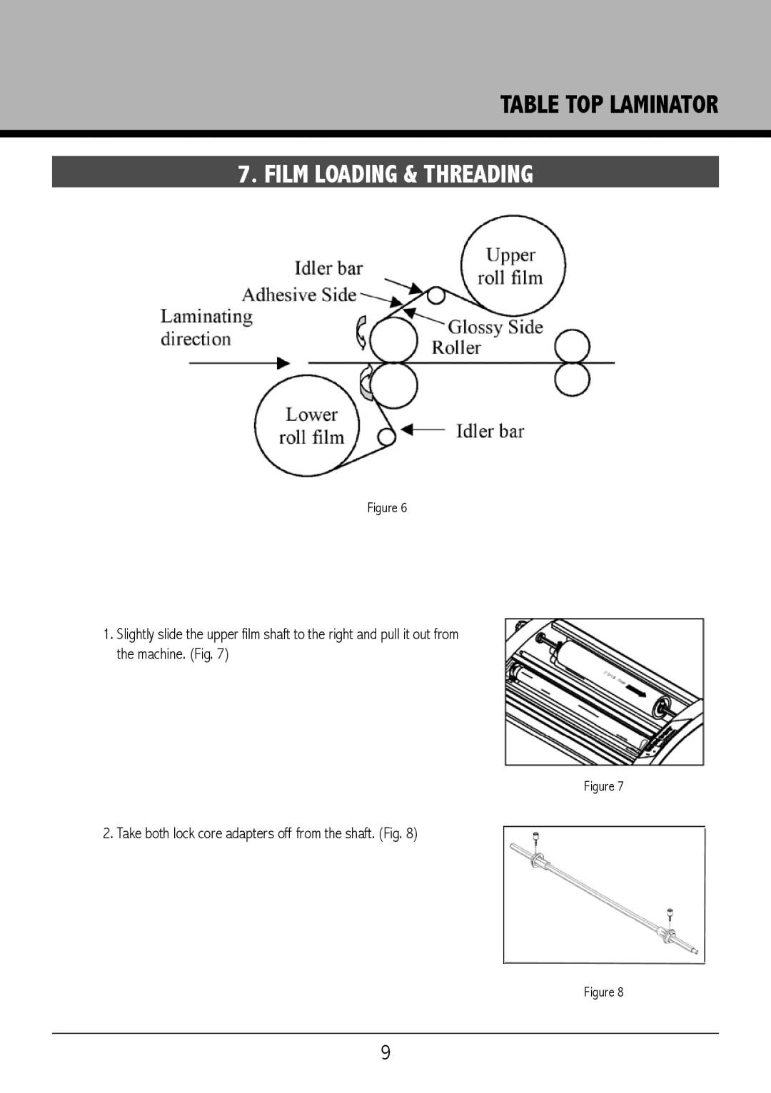 Royal Sovereign RSL2701U, RSL2701S owner manual Film Loading & Threading 