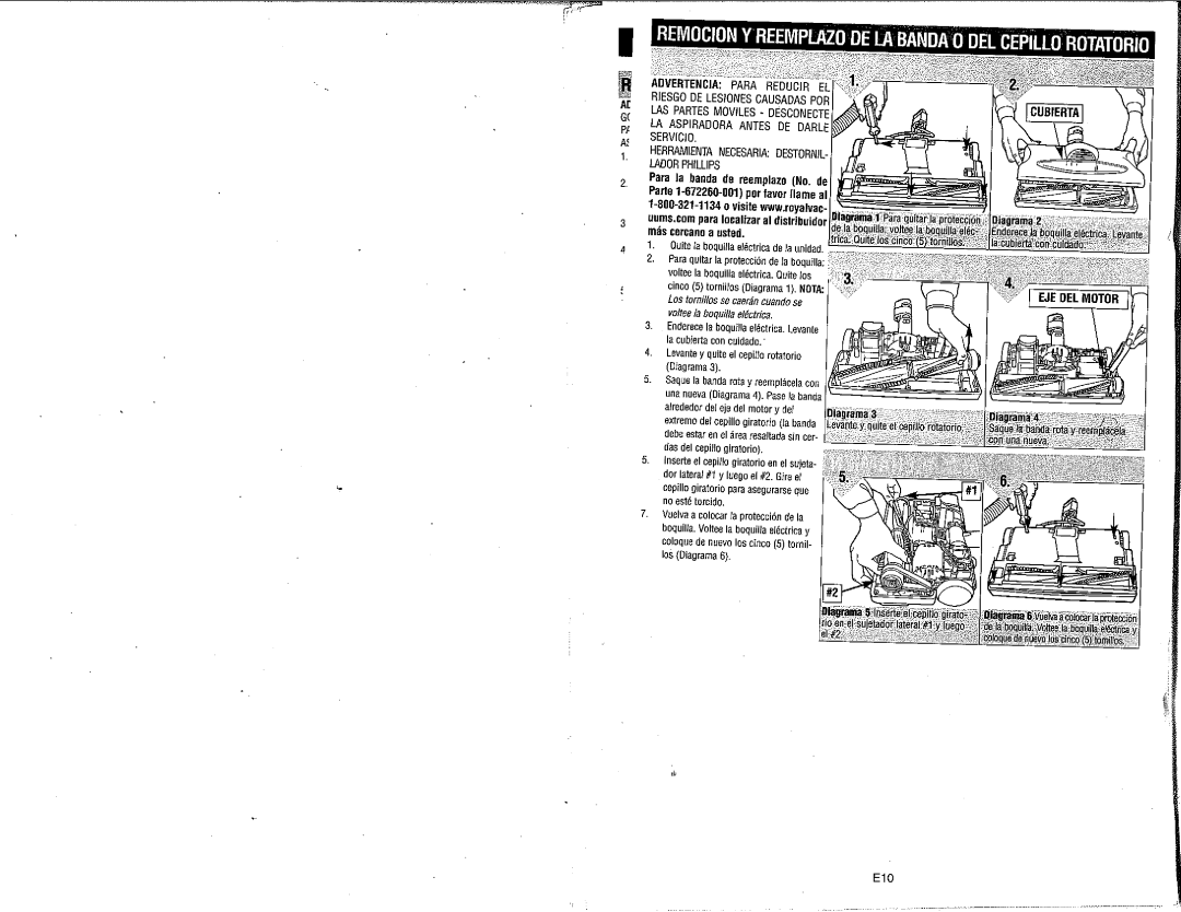 Royal Vacuums RY3050 manual 