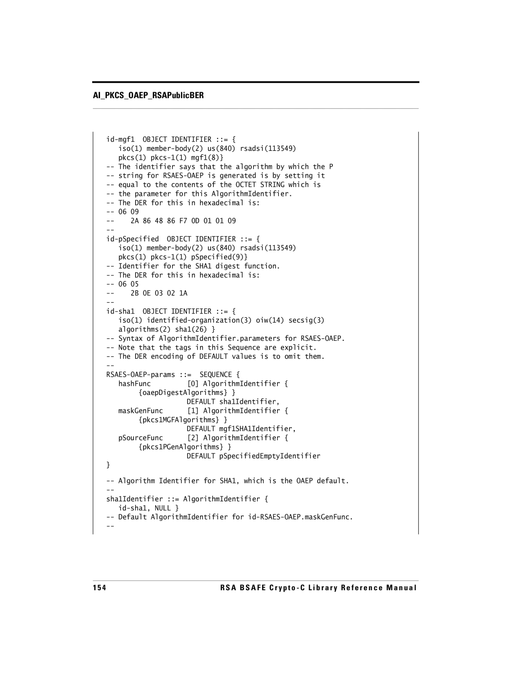 RSA Security 5 manual Sequence 