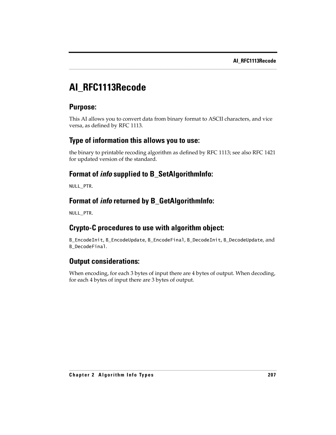 RSA Security 5 manual AIRFC1113Recode 