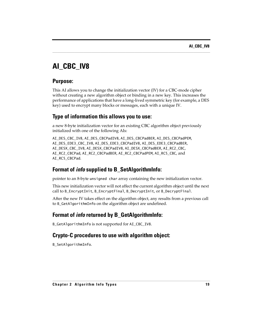 RSA Security 5 manual AICBCIV8 