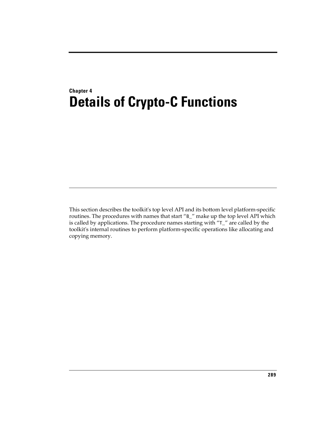 RSA Security 5 manual Details of Crypto-C Functions 