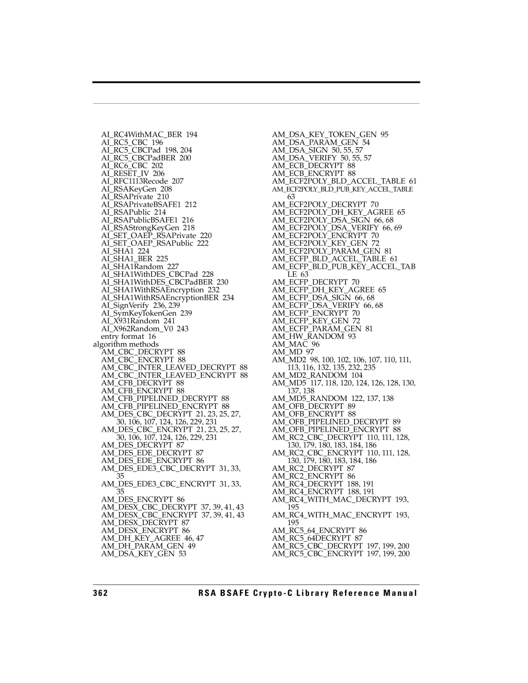 RSA Security 5 manual AMMD2RANDOM 