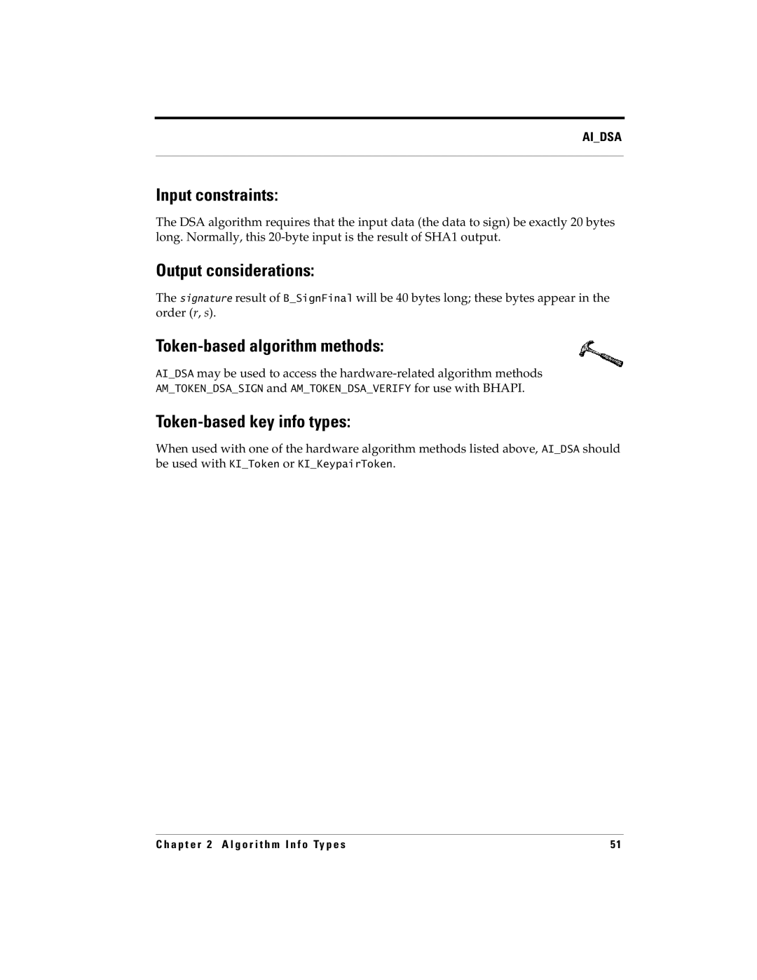 RSA Security 5 manual Input constraints 