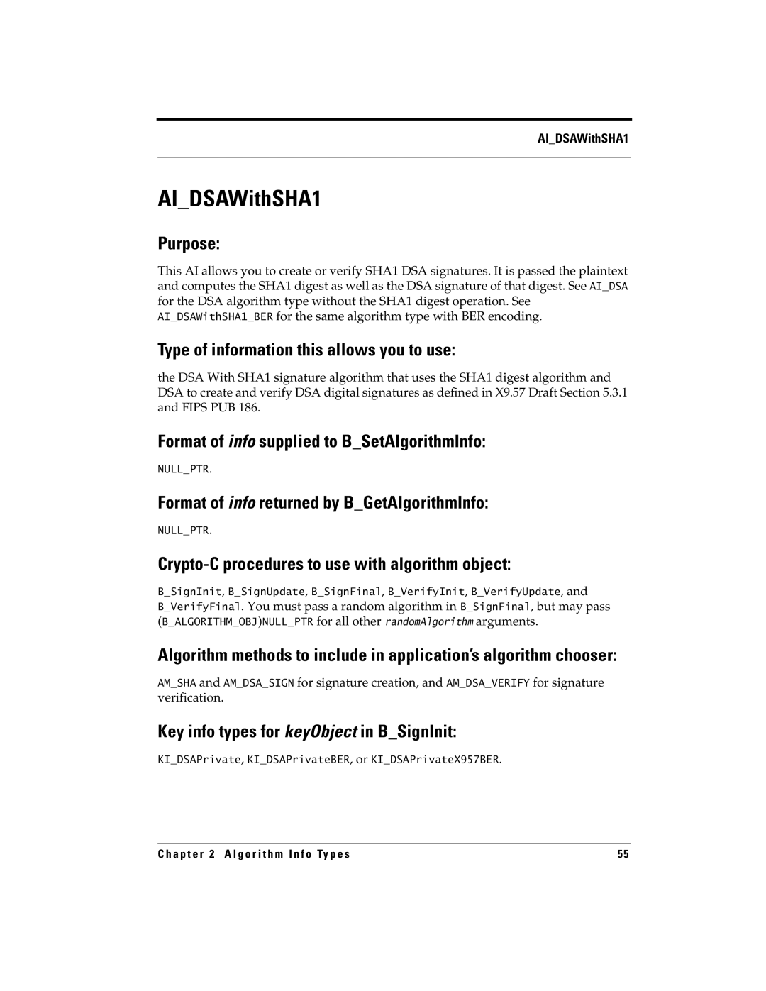 RSA Security 5 manual AIDSAWithSHA1 