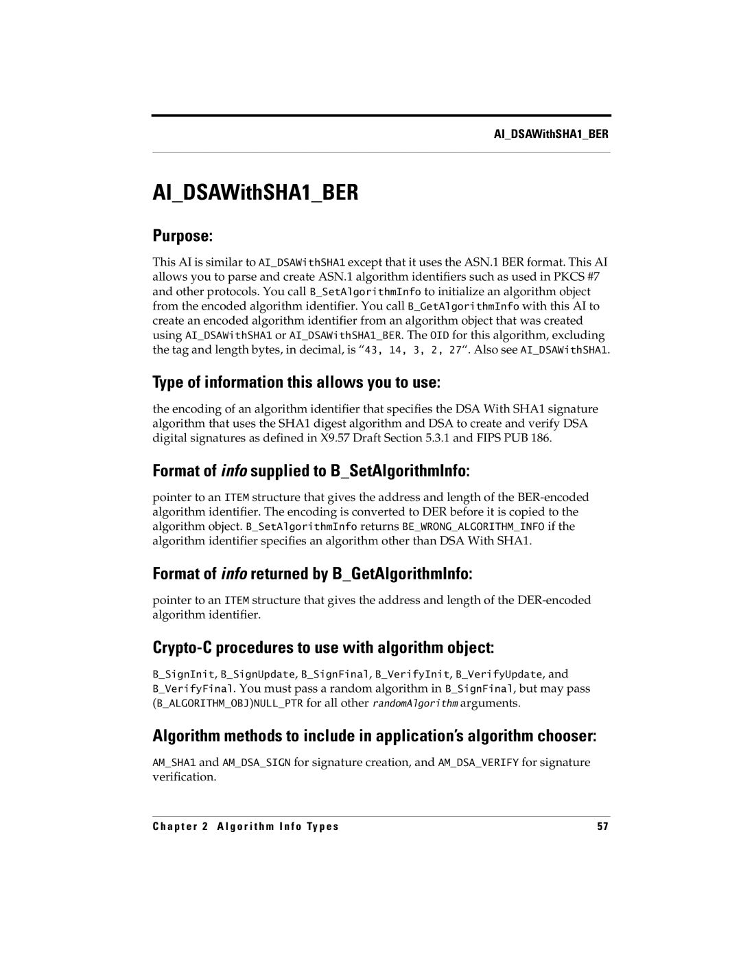 RSA Security 5 manual AIDSAWithSHA1BER 