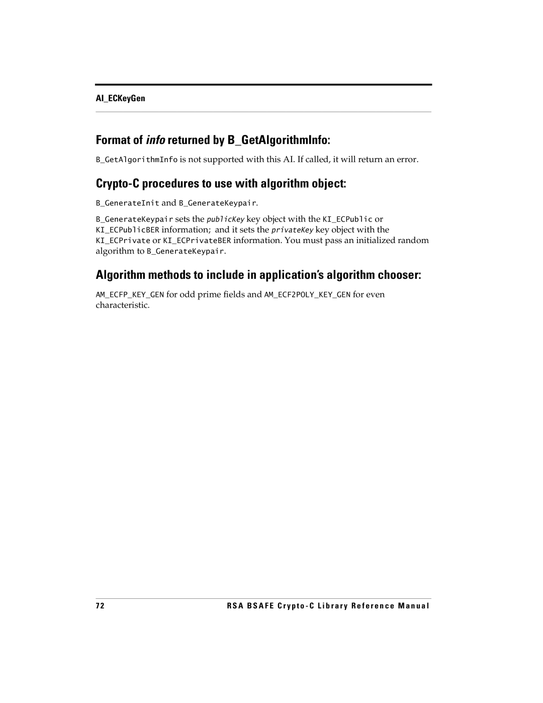 RSA Security 5 manual Characteristic 