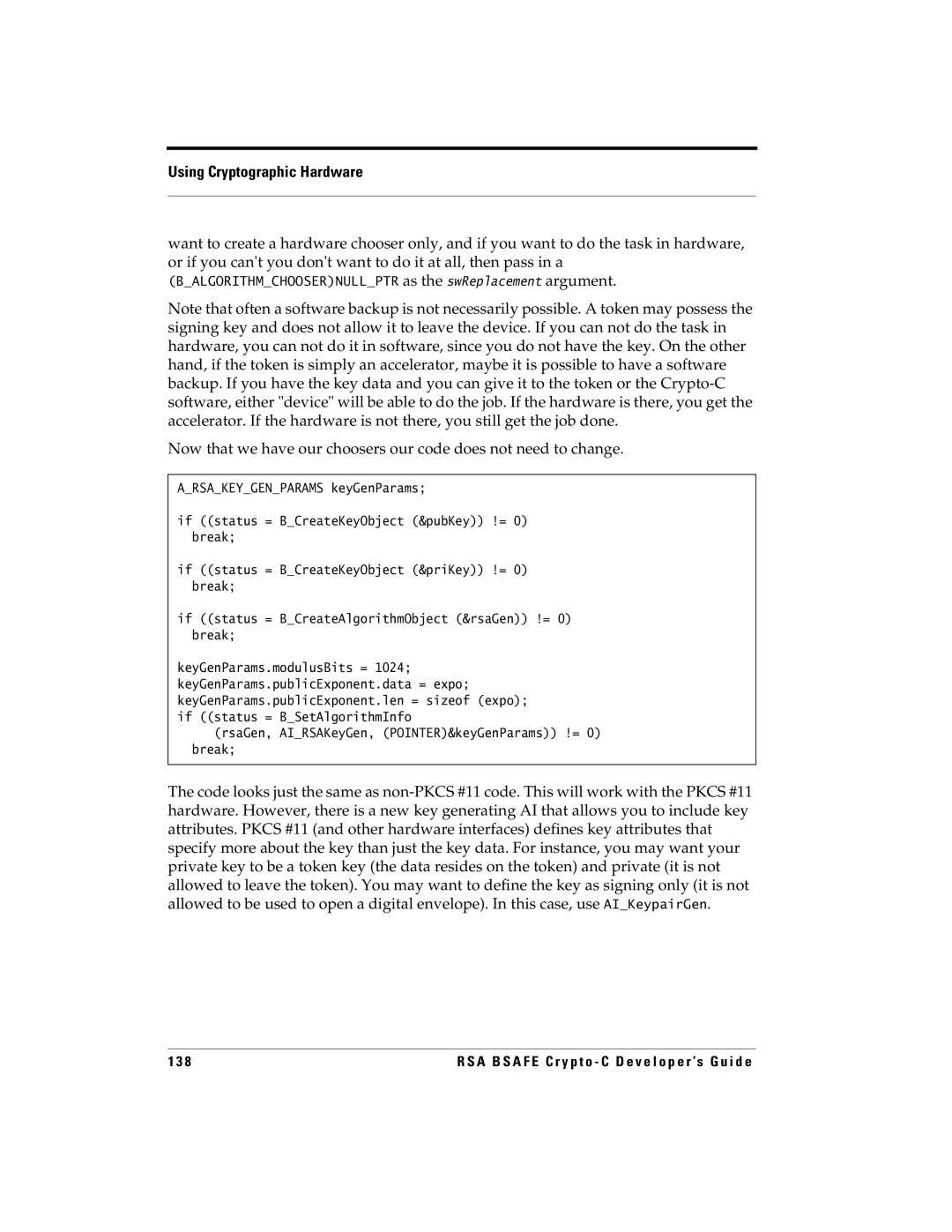 RSA Security 5.2.2 manual Using Cryptographic Hardware 