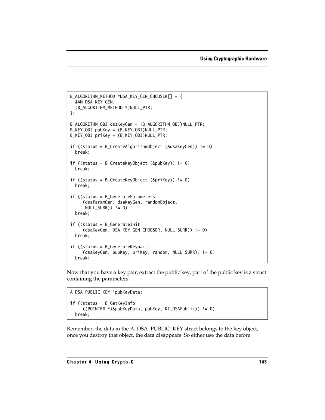 RSA Security 5.2.2 manual Balgorithmmethod *DSAKEYGENCHOOSER = &AMDSAKEYGEN 