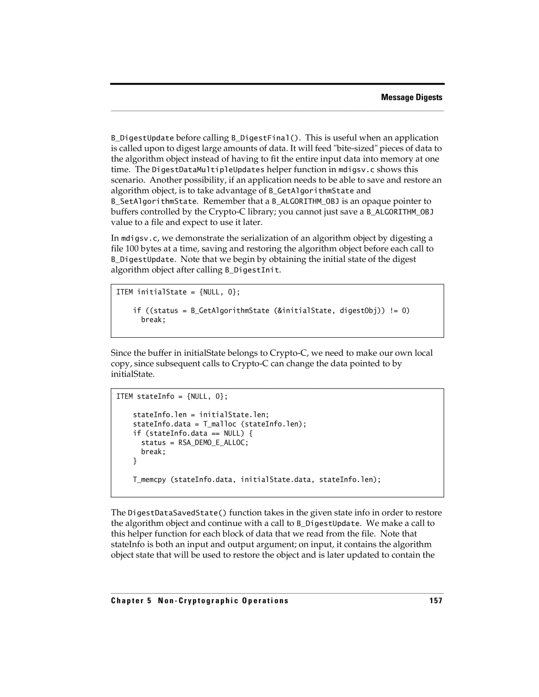 RSA Security 5.2.2 manual Item stateInfo = Null 