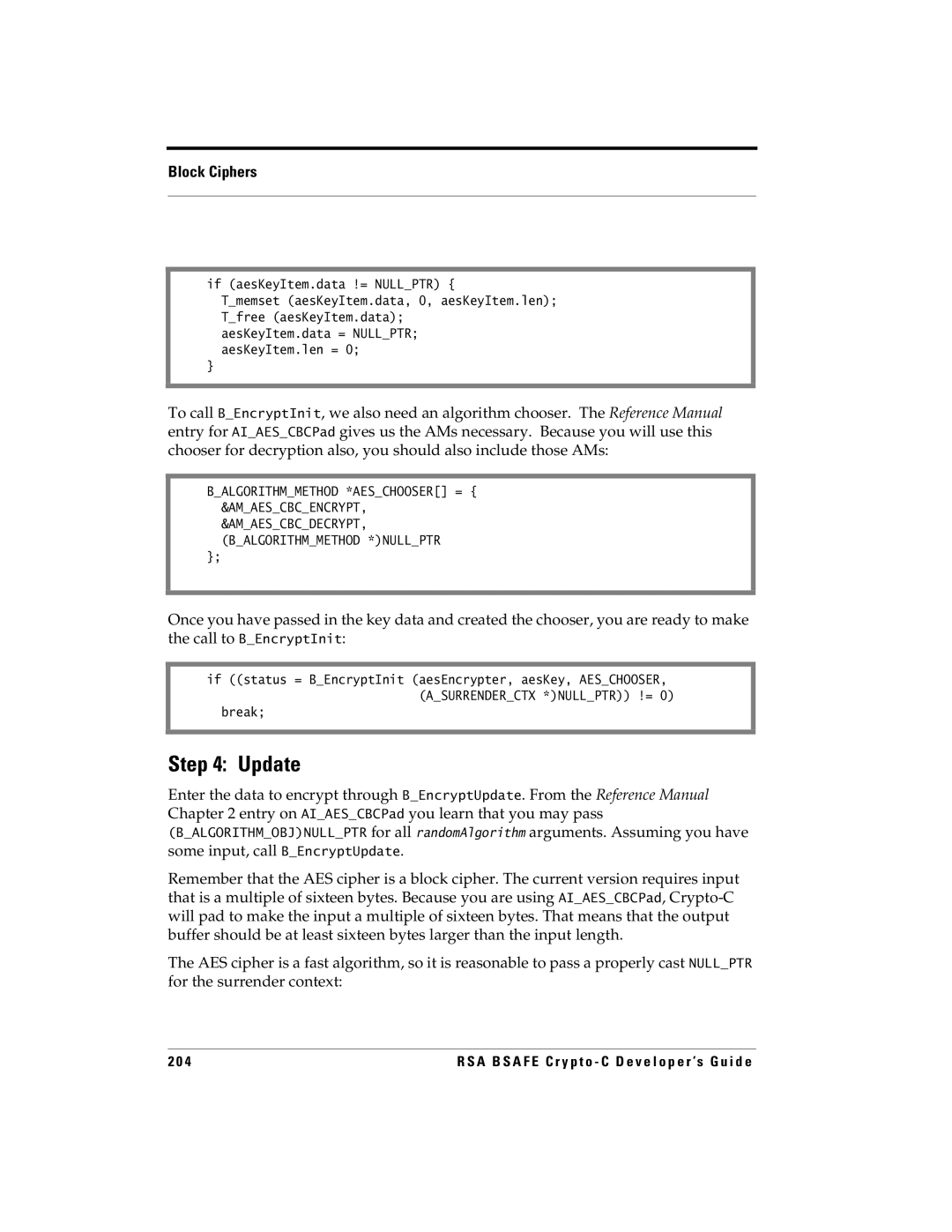 RSA Security 5.2.2 manual Update, If aesKeyItem.data != Nullptr 