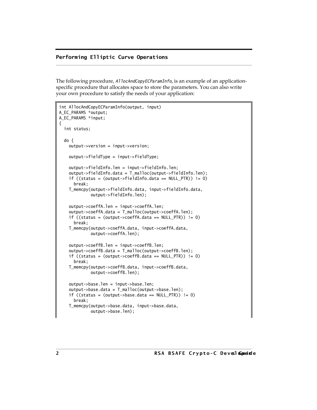 RSA Security 5.2.2 manual If status = output-base.data == Nullptr != 0 break 