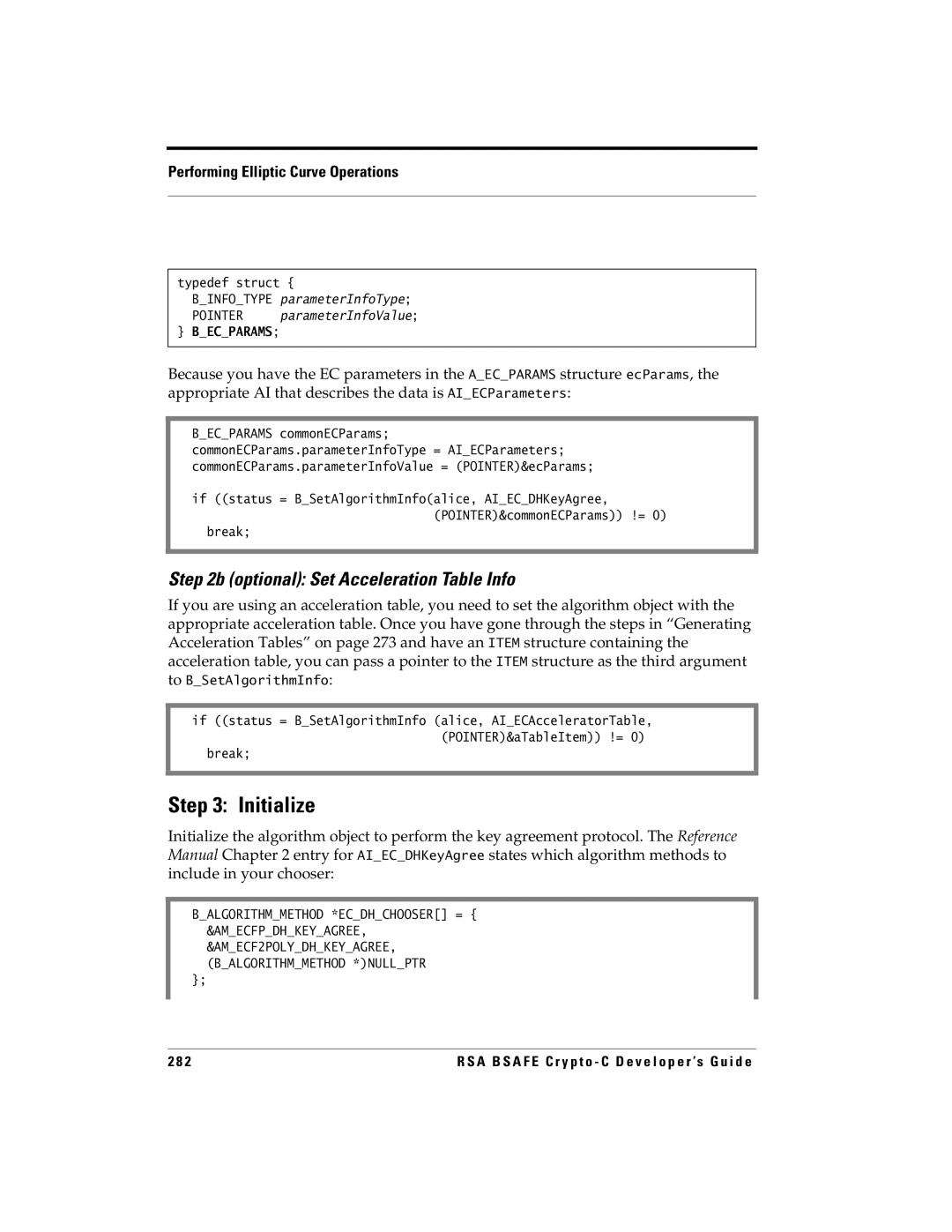 RSA Security 5.2.2 manual Optional Set Acceleration Table Info, Typedef struct 