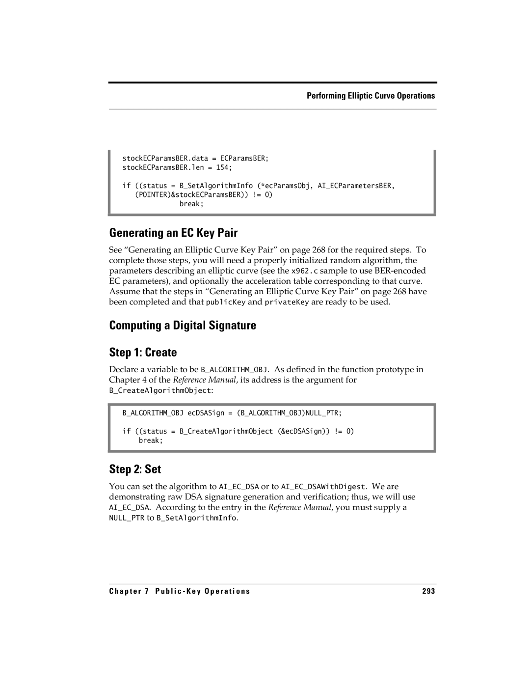 RSA Security 5.2.2 manual StockECParamsBER.data = ECParamsBER stockECParamsBER.len = 