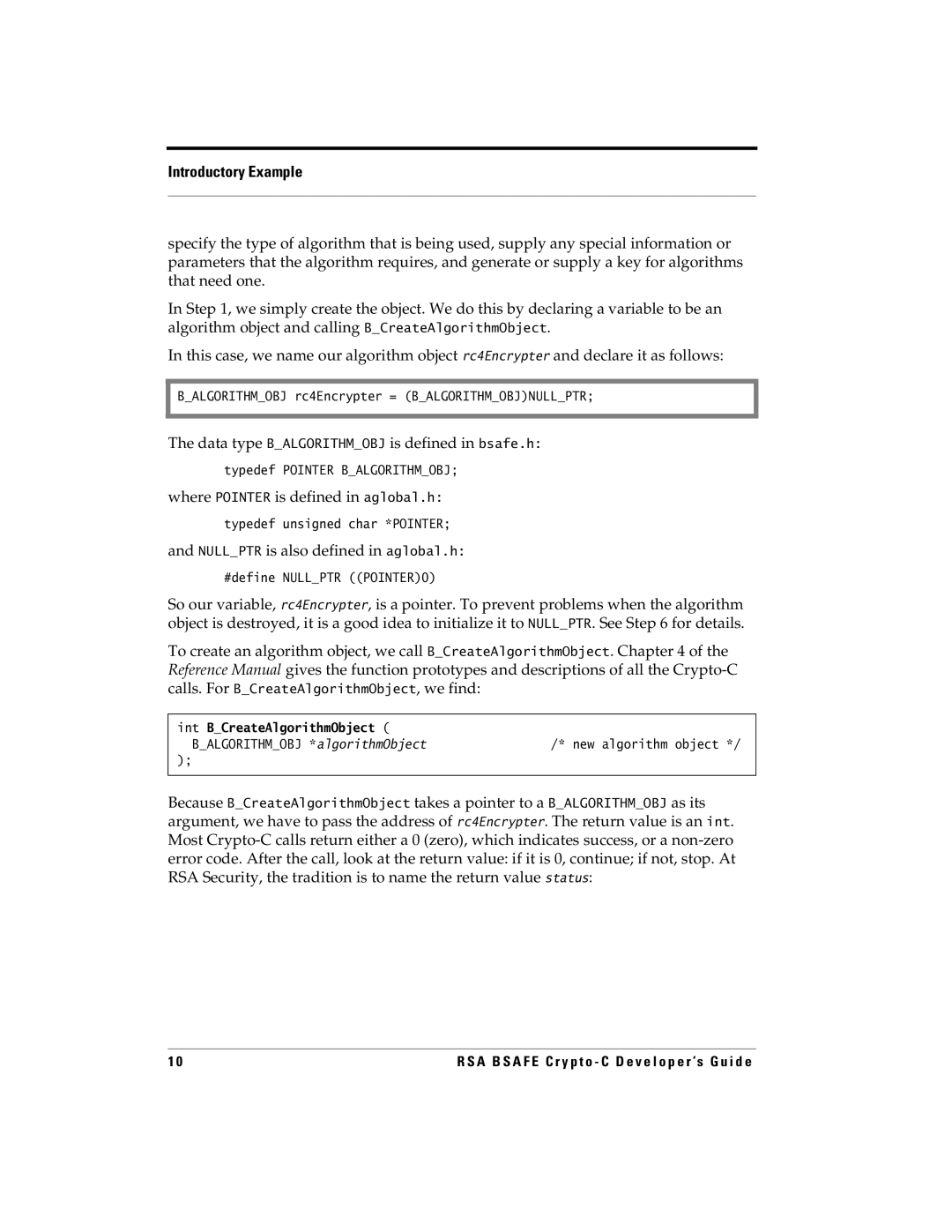 RSA Security 5.2.2 Where Pointer is defined in aglobal.h, Nullptr is also defined in aglobal.h, #define Nullptr POINTER0 