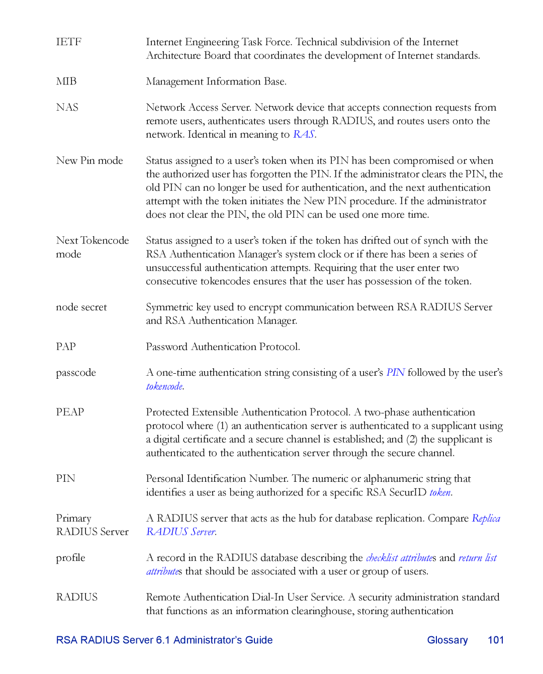 RSA Security 6.1 manual Tokencode 