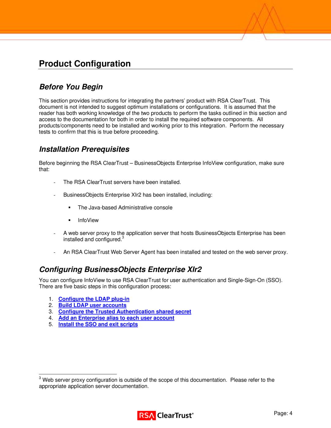 RSA Security Xlr2 manual Product Configuration, Before You Begin 