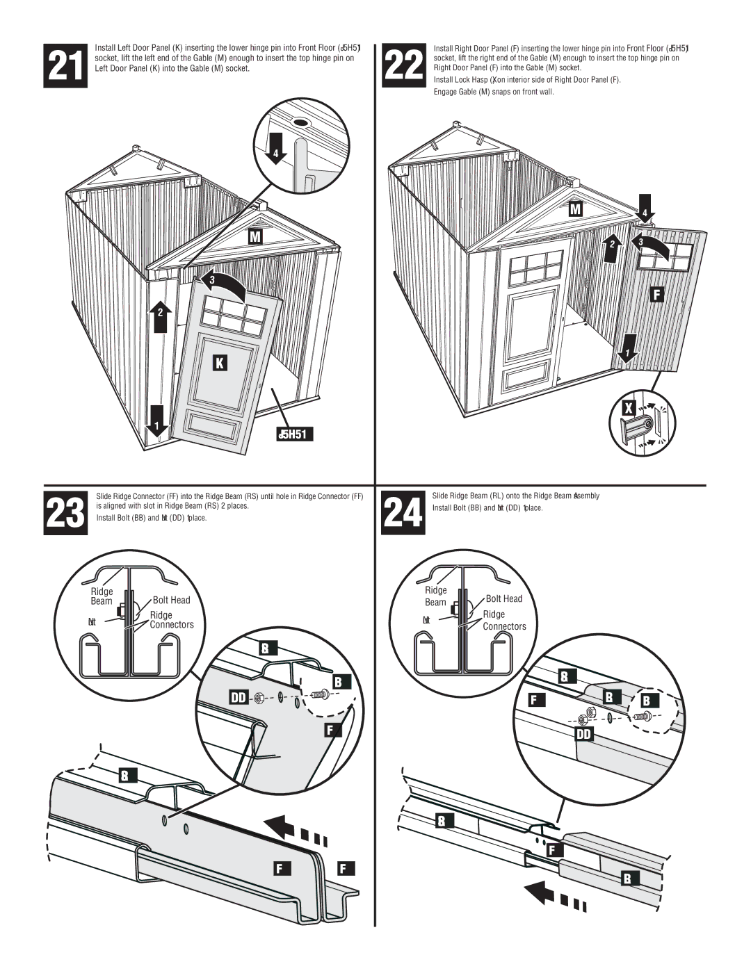 Rubbermaid 1S84 manual Ff Ff 