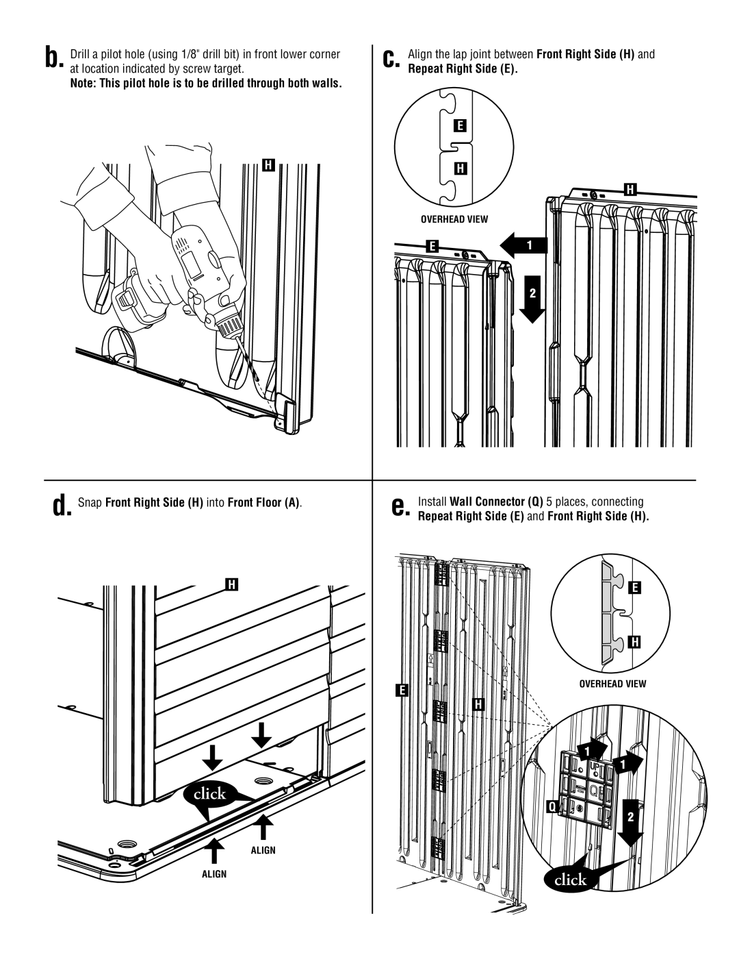 Rubbermaid 5L20 instruction manual At location indicated by screw target 