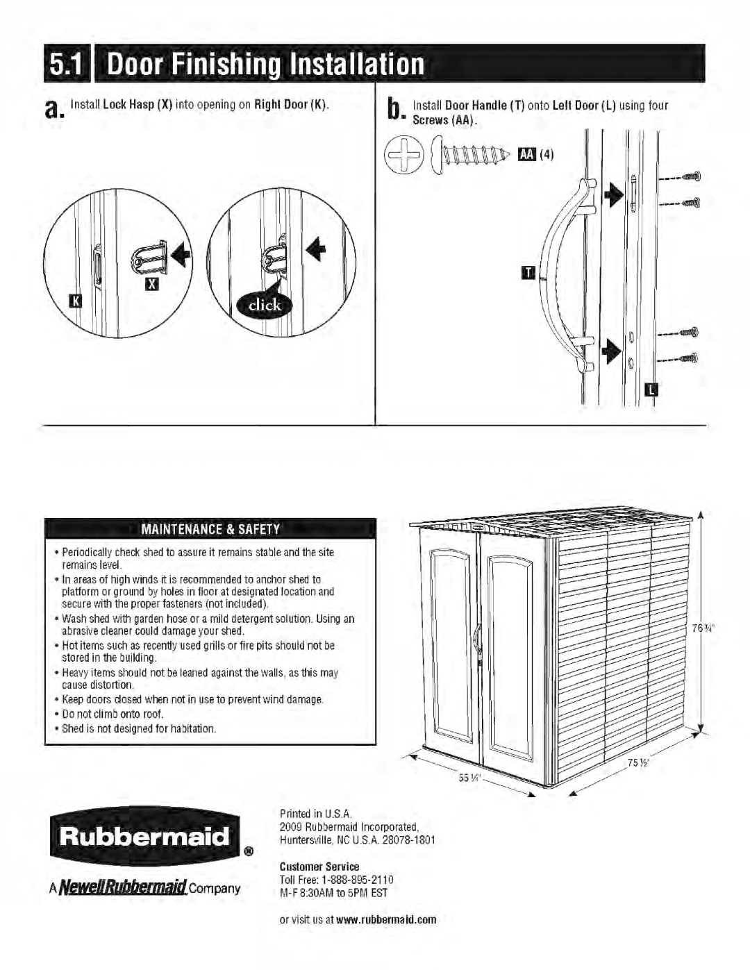 Rubbermaid 5L30 manual 