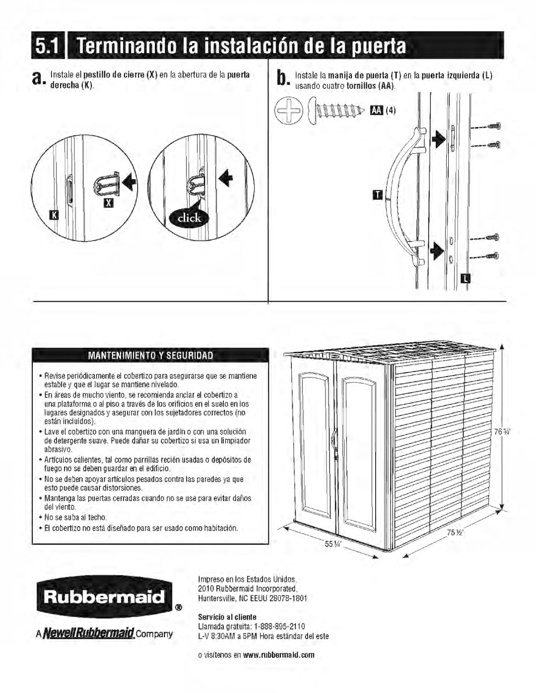 Rubbermaid 5L30 manual 