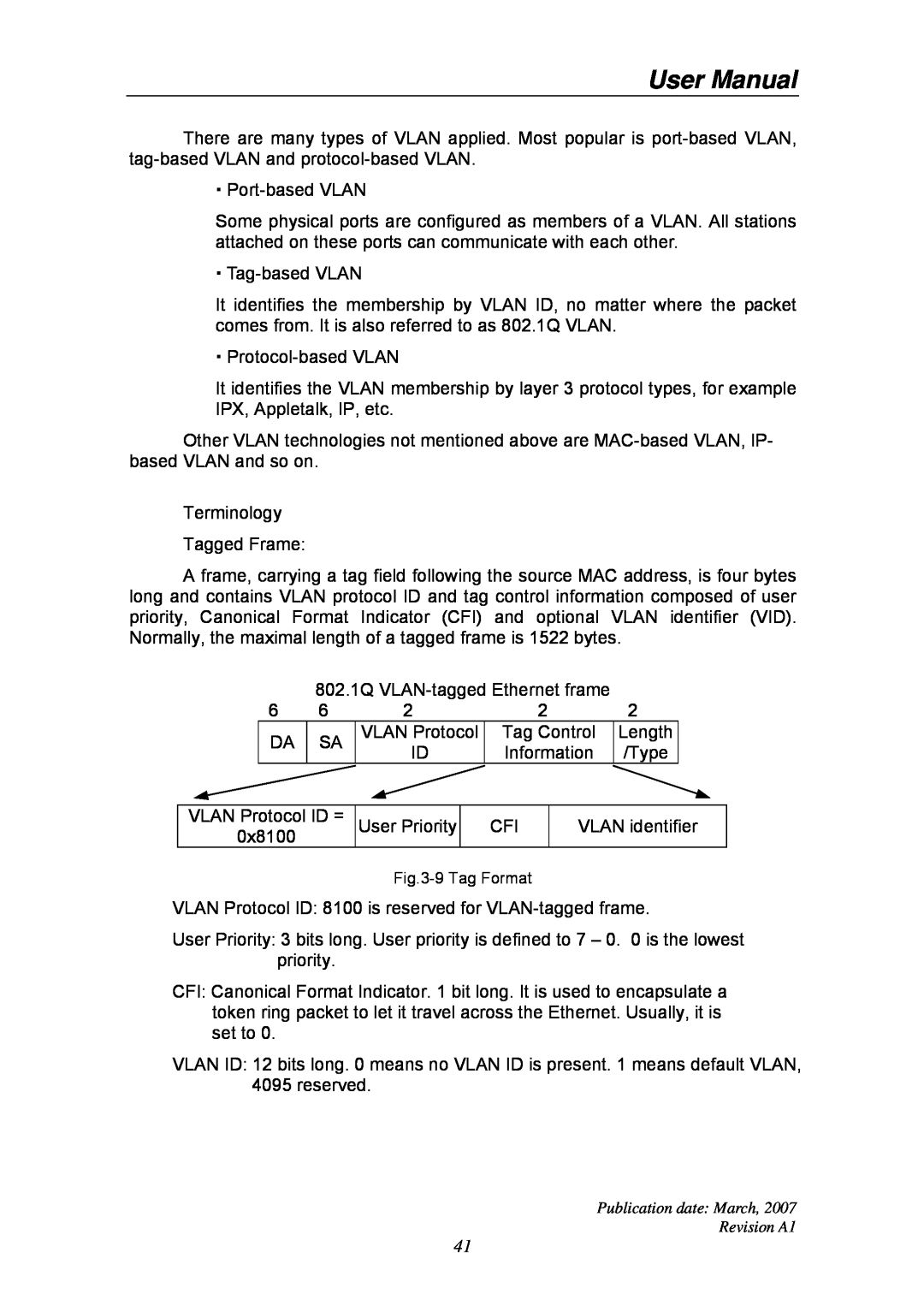 Ruby Tech GS-1224L manual User Manual, 9 Tag Format 