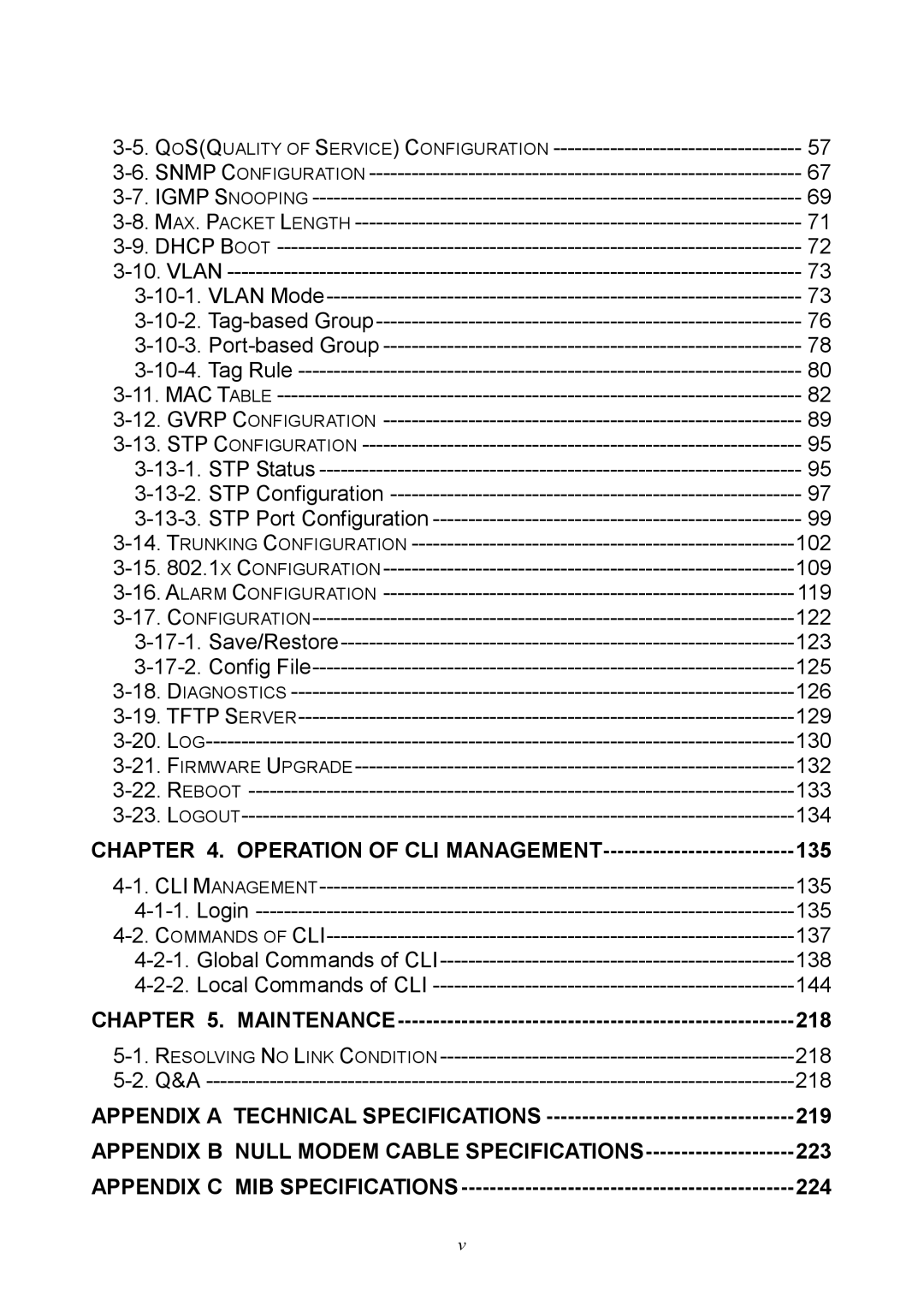 Ruby Tech GS-2124C manual Appendix B Null Modem Cable Specifications 