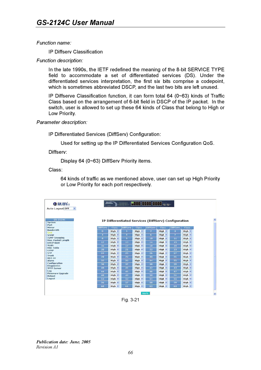 Ruby Tech GS-2124C manual Publication date June Revision A1 