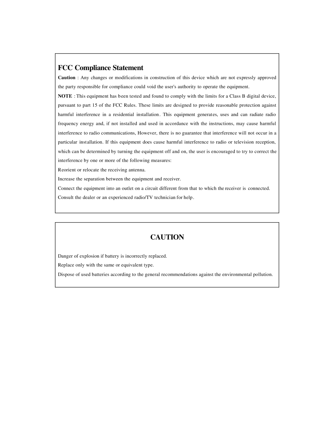 Rugged Outback ELX4-60 manual FCC Compliance Statement 