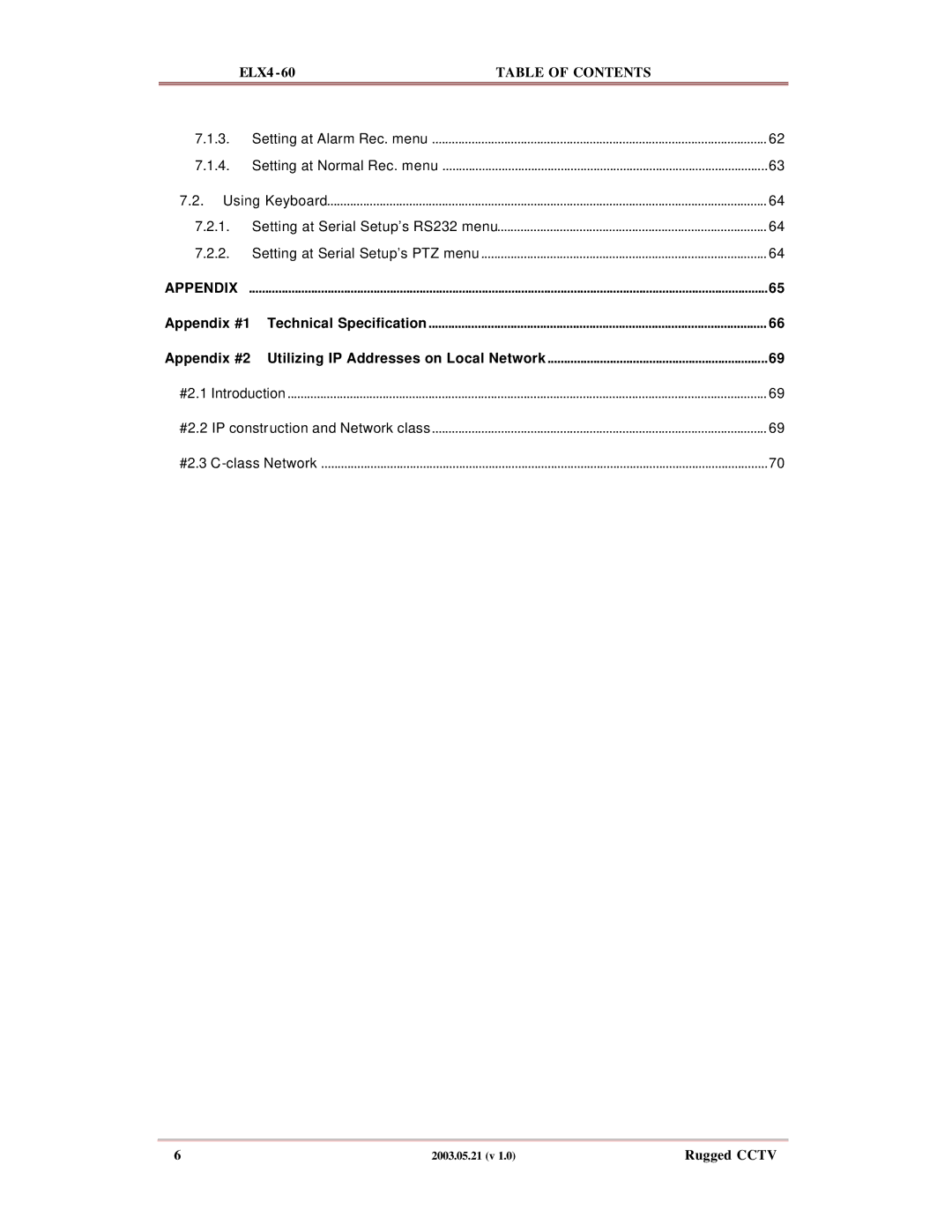 Rugged Outback ELX4-60 manual Appendix #2 Utilizing IP Addresses on Local Network 