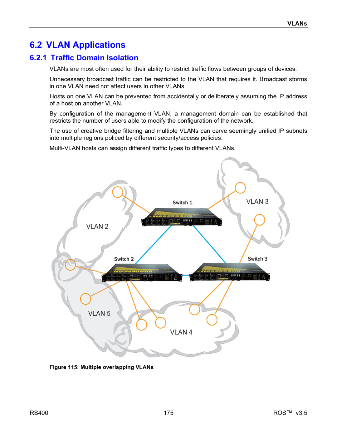 RuggedCom RS400 manual Vlan Applications, Traffic Domain Isolation 