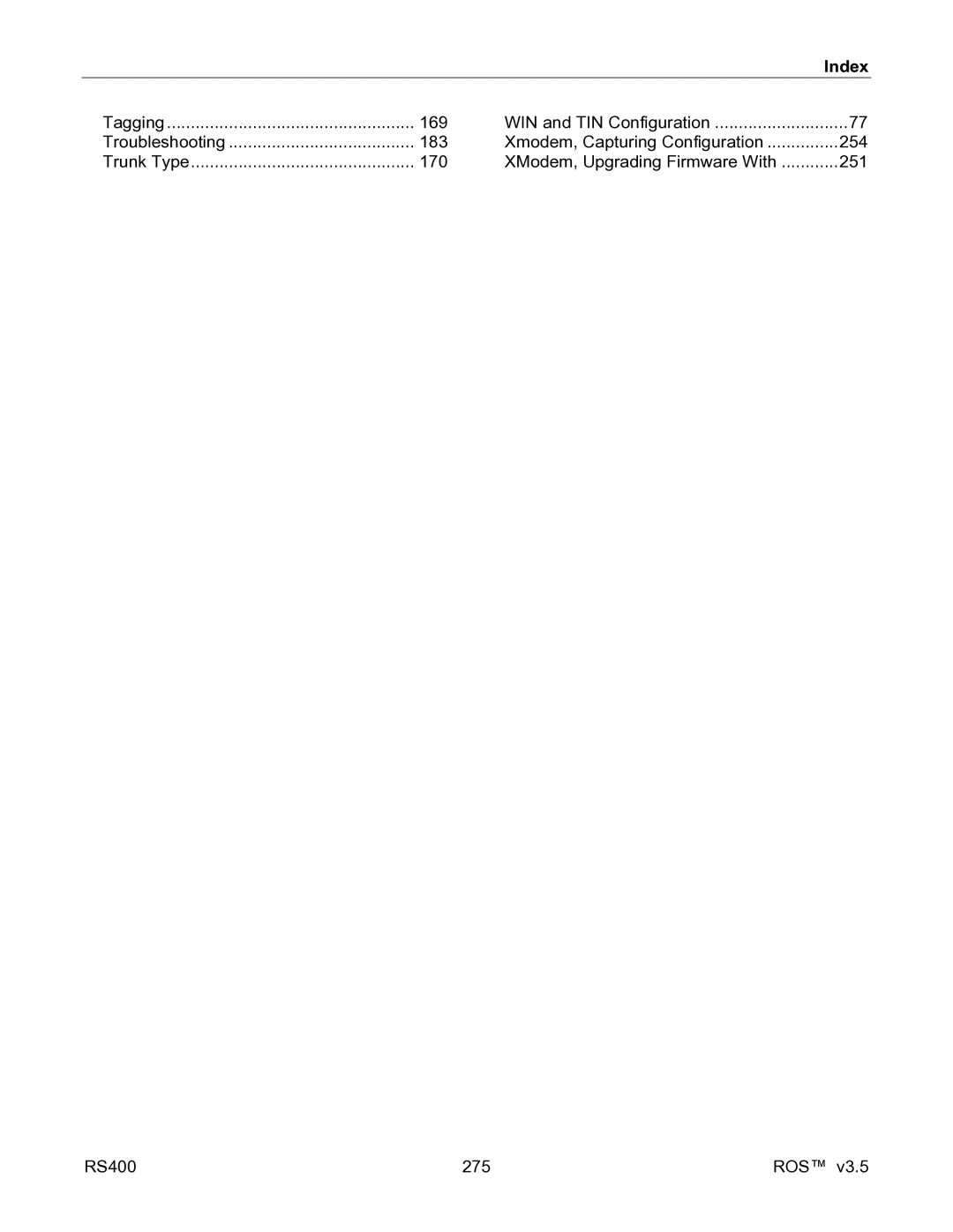 RuggedCom RS400 manual Tagging 169 