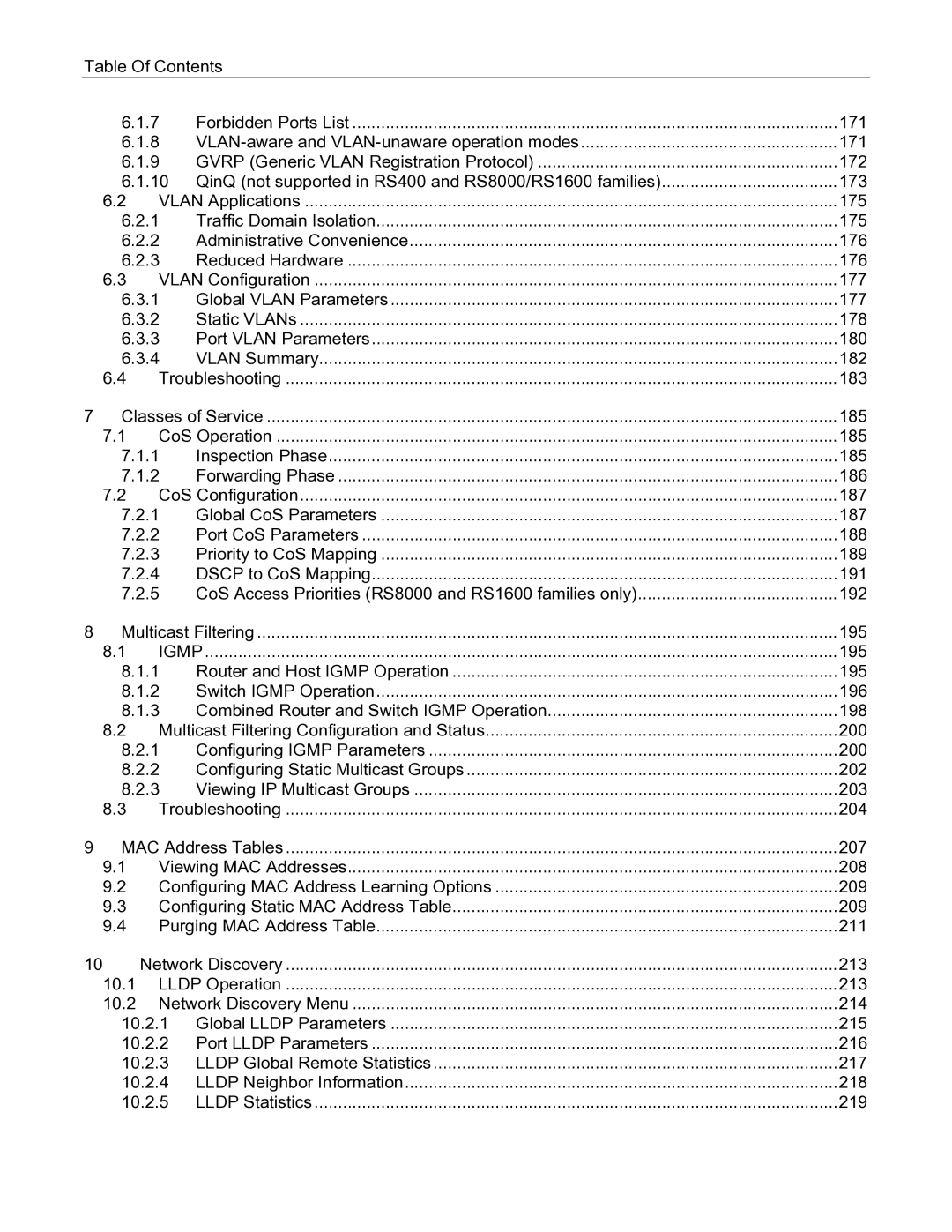 RuggedCom RS400 manual Igmp 