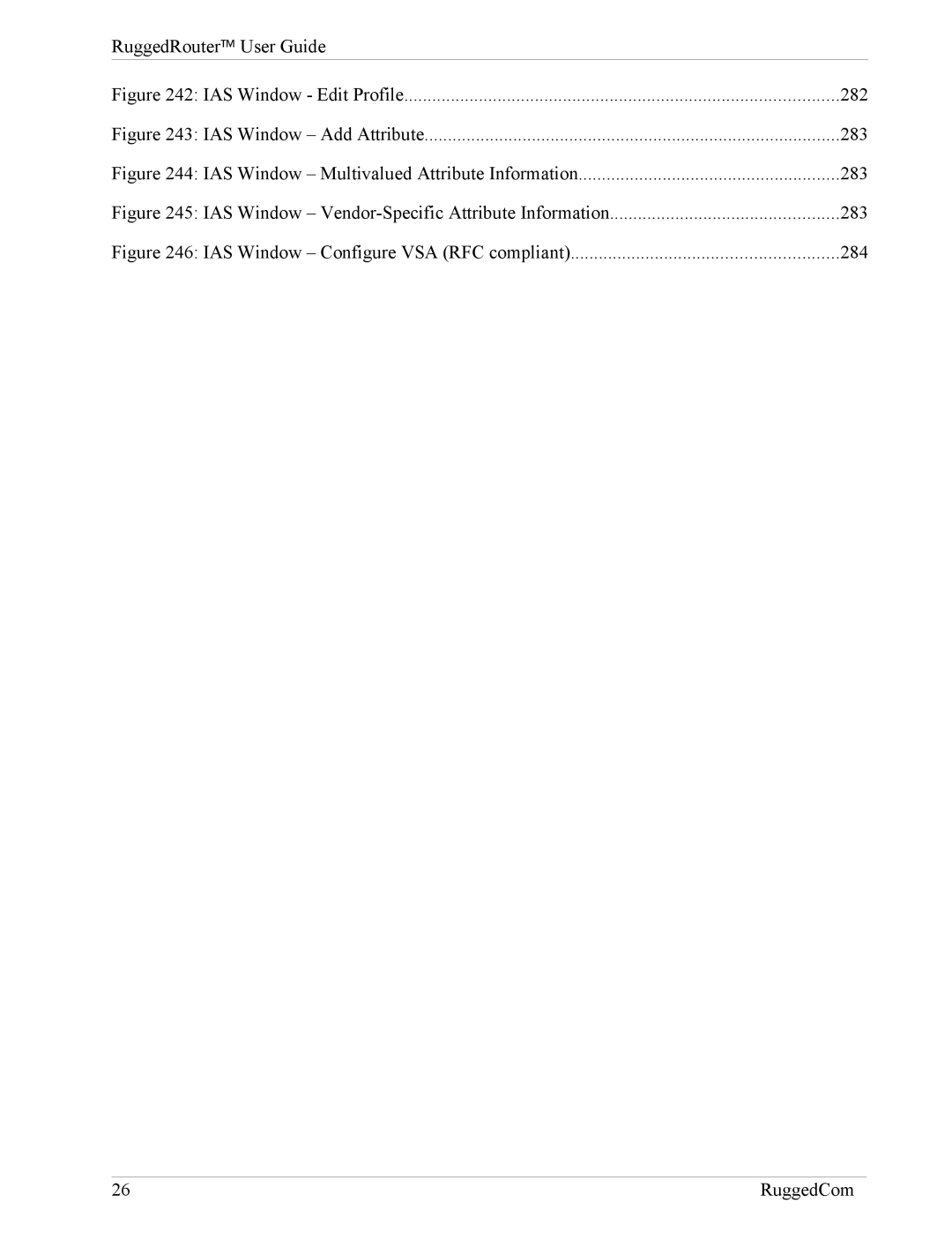 RuggedCom RX1000, RX1100 manual IAS Window Edit Profile 282 