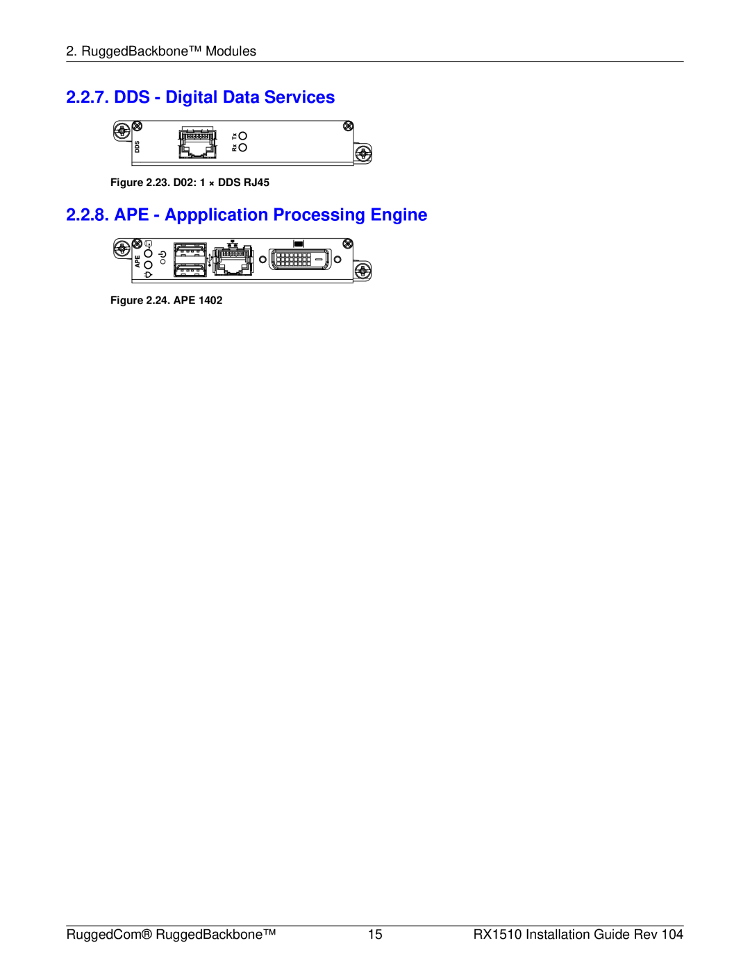 RuggedCom RX1510 manual DDS Digital Data Services, APE Appplication Processing Engine 