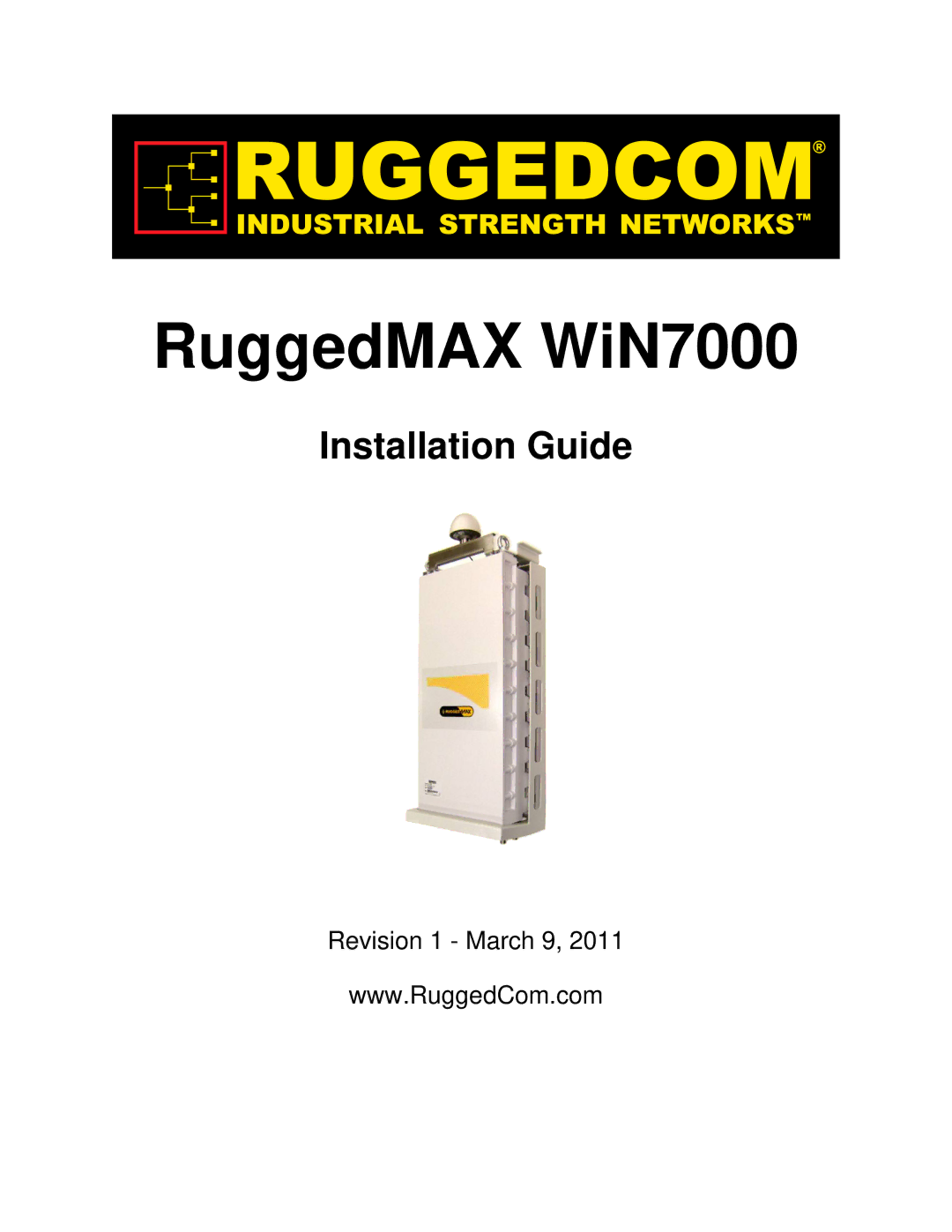 RuggedCom WIN7000 manual RuggedMAX WiN7000 