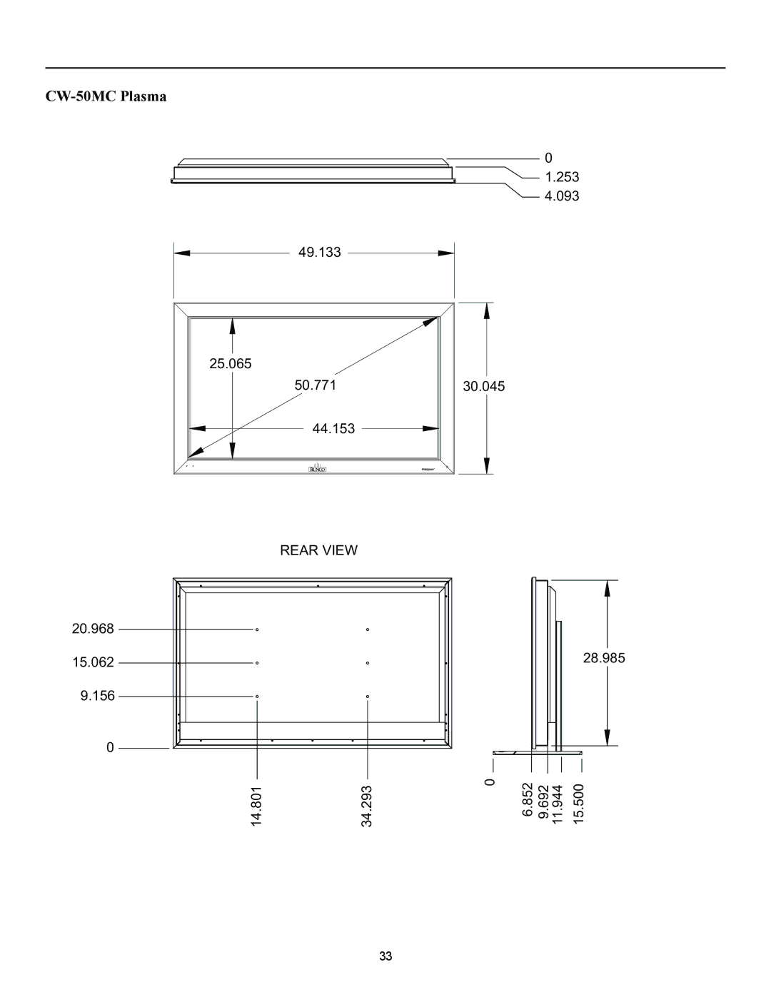 Runco manual CW-50MC Plasma 