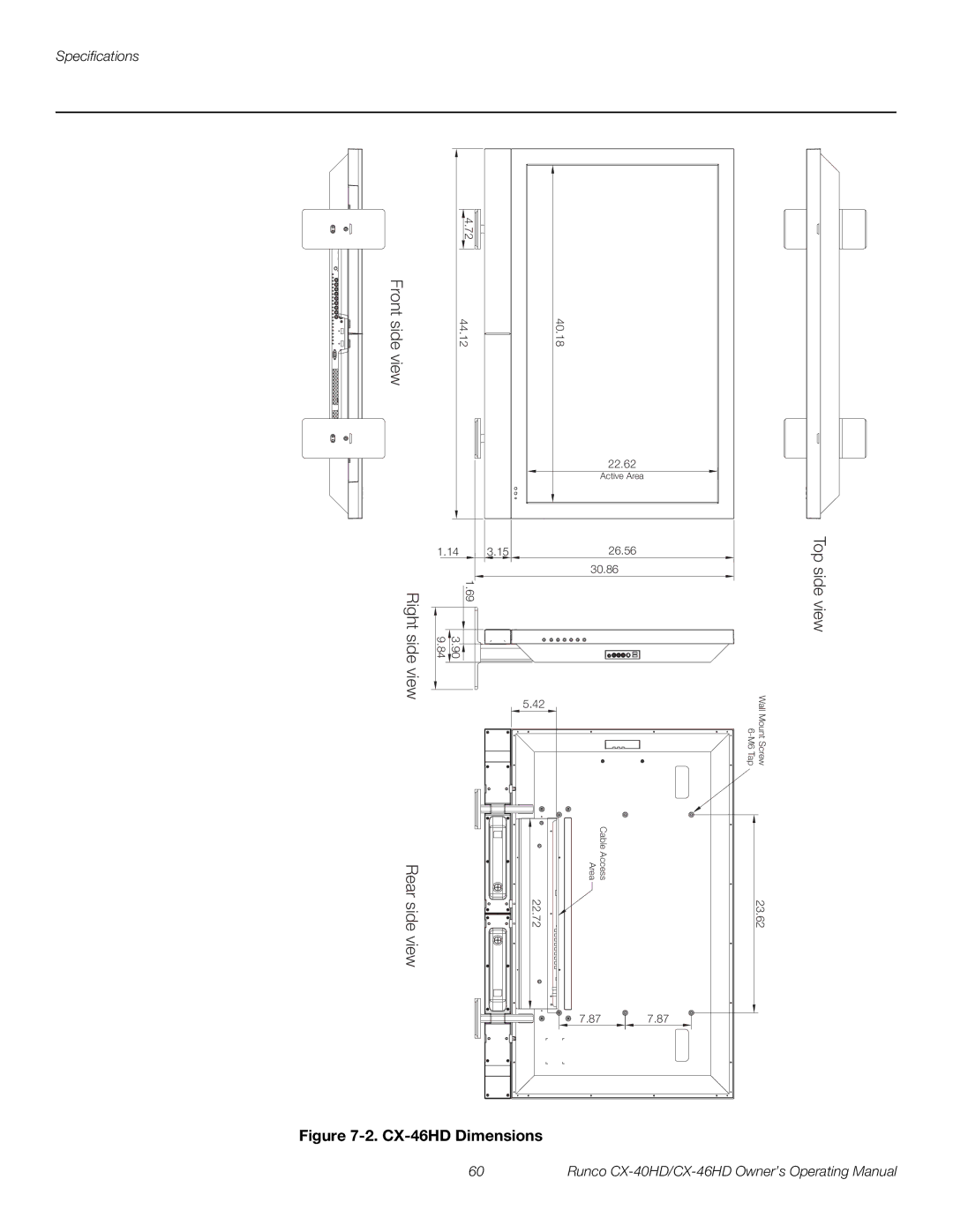 Runco CX-46HD, CX-40HD manual View 