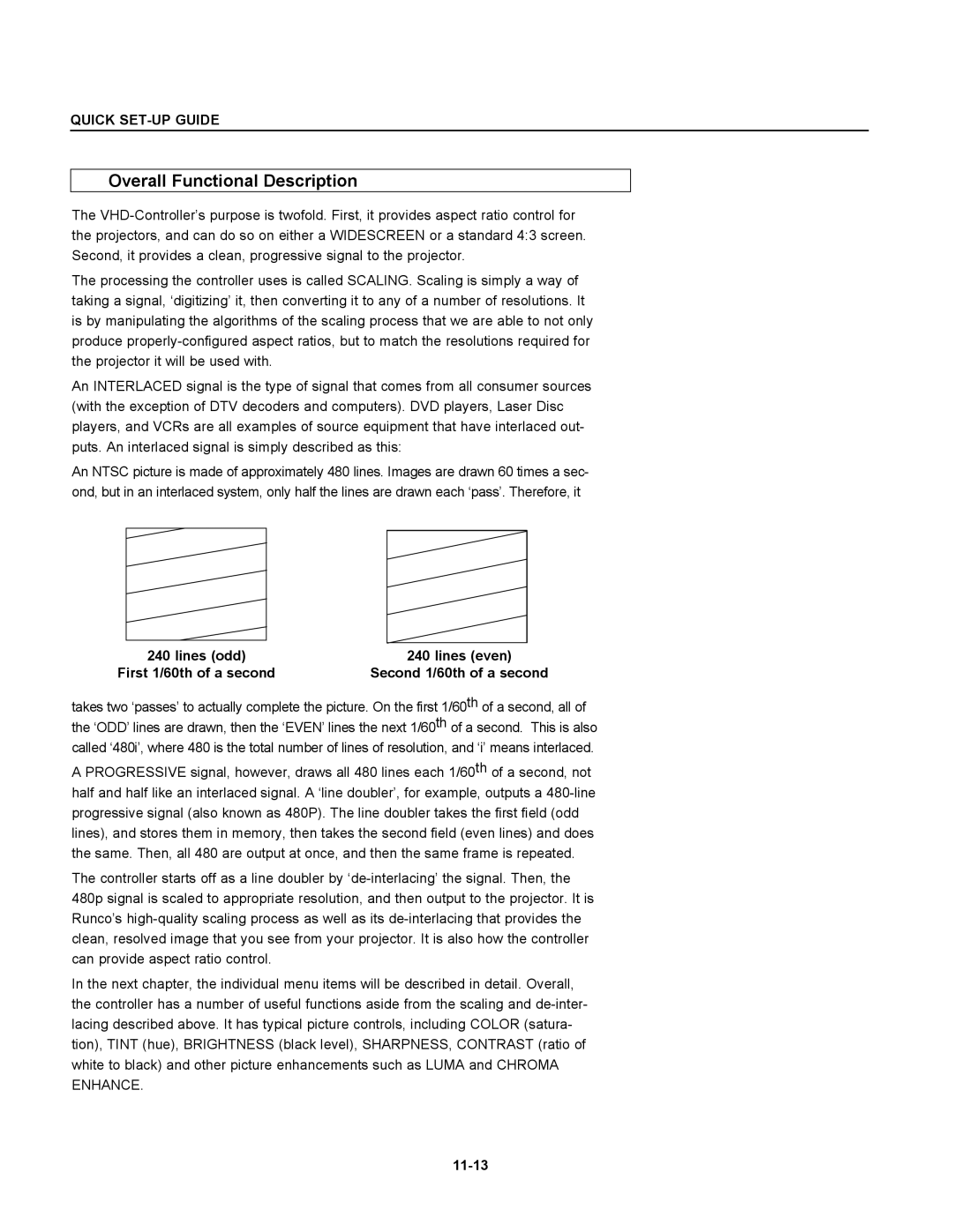 Runco DTV-947 manual Overall Functional Description 