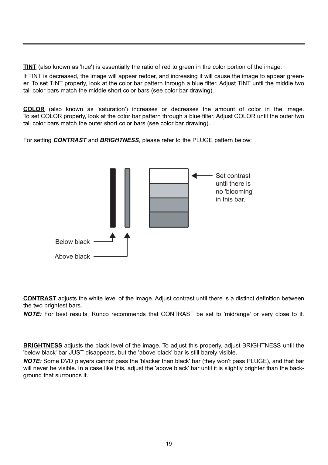 Runco PL-61CX manual 